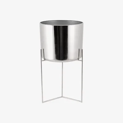Amara Luxe - Raised Nickel Planter - Short