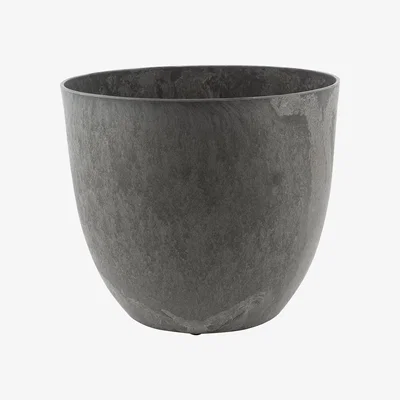 Amara IvyLine - Artstone Bola Pot - Grey - 38cm