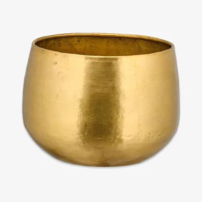 Amara Nkuku - Atsu Brass Planter - Large