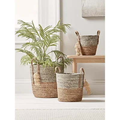 Cox and Cox NEW Three Tasseled Dipped Planters