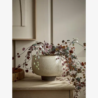 Cox and Cox Glazed Footed Planter