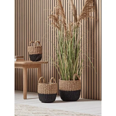 Cox and Cox NEW Three Dipped Planters - Black