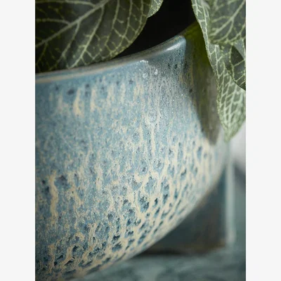 Cox and Cox Reactive Glaze Footed Planter