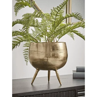 Cox and Cox NEW Gold Standing Planter - Round