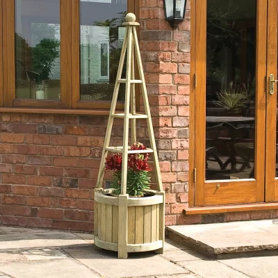 Cuckooland Rowlinson Marberry Obelisk Wooden Planter
