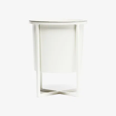 The Conran Shop Medium Metal Planter & Stand in Matt Birch