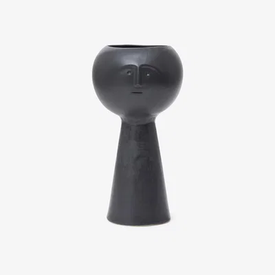 The Conran Shop Clayman High Brow Planter 1 in Matt Black