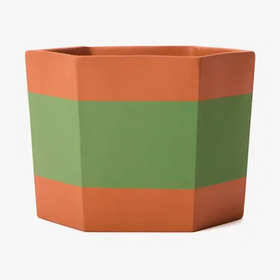 The Conran Shop Exclusive Hex Planter in Tendril Green By Darkroom