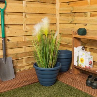 Dunelm Beehive Pack of 4 Round Plant Pots