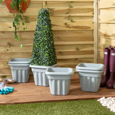 Dunelm Wham Vista Pack of 6 Square Plant Pots