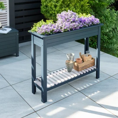 Dunelm Galaxy Planter and Tray Grey