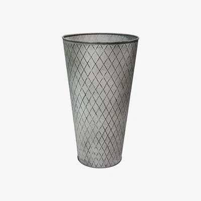 Dunelm Chatsworth Outdoor Plant Pot Zinc