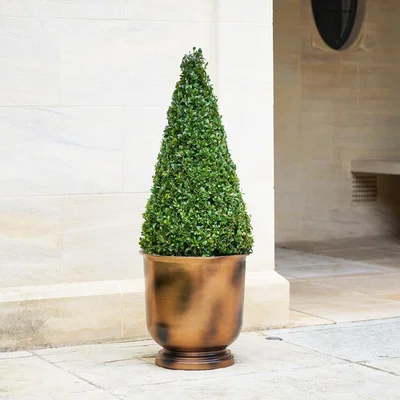 Dunelm Hampton Outdoor Tall Metal Urn Copper
