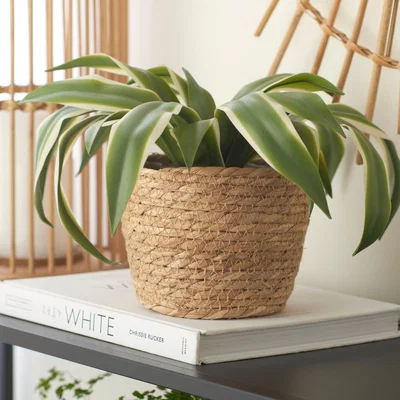 Dunelm Woven Plant Pot Natural Medium Natural
