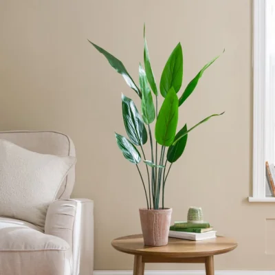 Dunelm 90cm Artificial Bird of Paradise Plant in Terracotta Plant Pot
