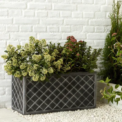 Dunelm Lazio Pewter Trough Pewter