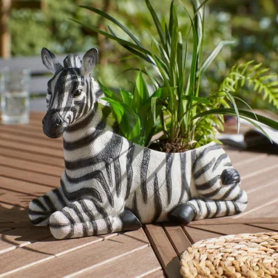 Dunelm Zebra Plant Pot