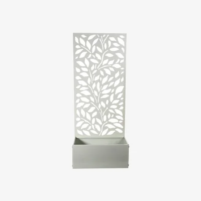 Dunelm Screen Planter with Leaf Design