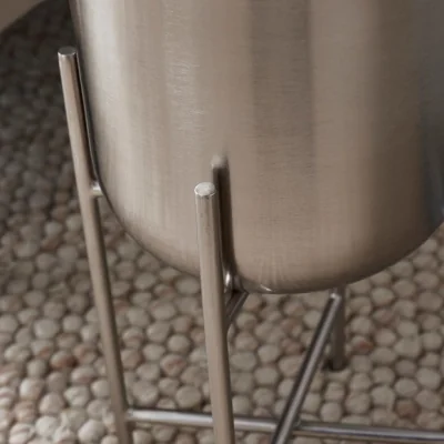 Dunelm Curved Metal Plant Pot with Stand