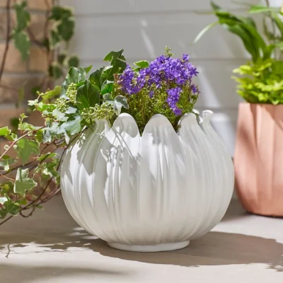 Dunelm Poppy Head Plant Pot