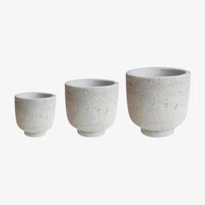 Dunelm Ivyline Set of 3 Outdoor Seattle Planters Concrete