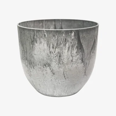 Dunelm Bola Artstone Plant Pot Grey