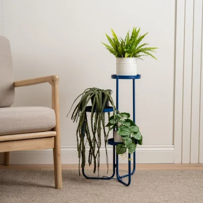Dunelm Set of 3 Plant Pots on a Stand