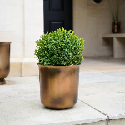 Dunelm Hampton Outdoor Metal Planter Copper