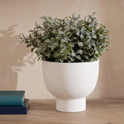 Dunelm Artificial Foliage in Footed Plant Pot