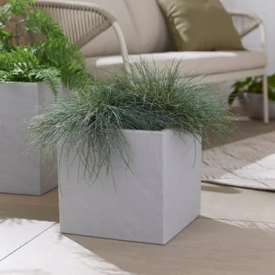 Dunelm Riven Square Plant Pot