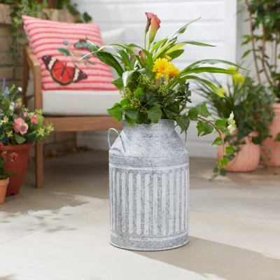 Dunelm Milk Churn Plant Pot