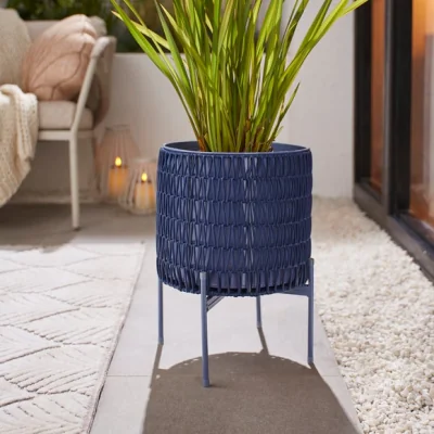 Dunelm Woven Large Plant Pot on Stand