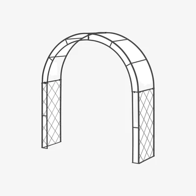 Dunelm VegTrug Climbing Arch Black