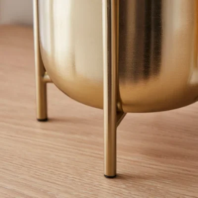 Dunelm Curved Metal Plant Pot with Stand