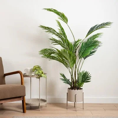 Dunelm Scallop Metal Plant Pot