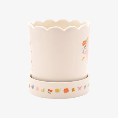 Dunelm Love Life Mummy Plant Pot & Saucer Set