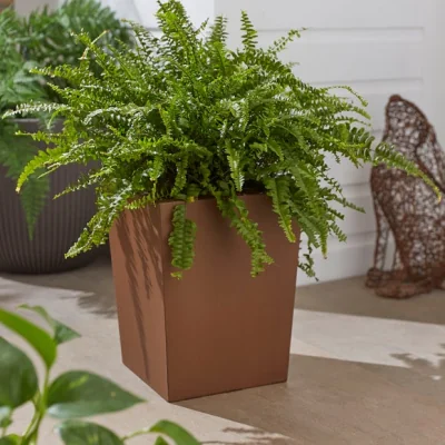 Dunelm Rust Effect Tall Plant Pot