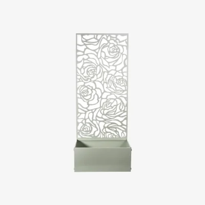 Dunelm Screen Planter with Rose Design