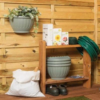 Dunelm Etruscan Pack of 4 Wall Basket Plant Pots