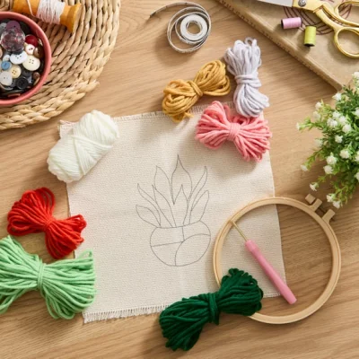 Dunelm Plant Pot Needle Punch Kit