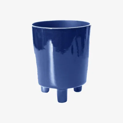 Dunelm Pisa Plant Pot Navy