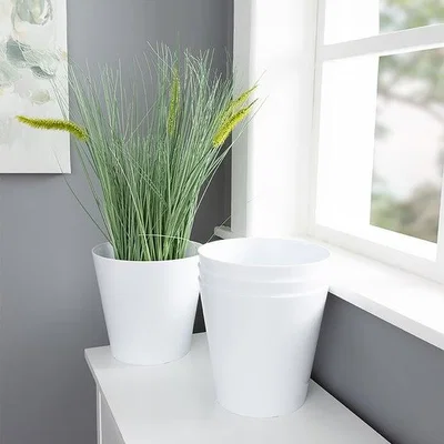 Dunelm Studio Pack of 4 Round Plant Pot Covers