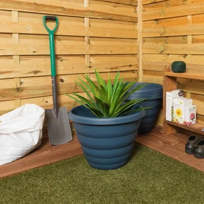 Dunelm Wham Beehive Pack of 4 Round Plant Pots