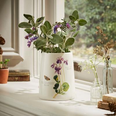 Dunelm Marsh Violet Ceramic Plant Pot MultiColoured