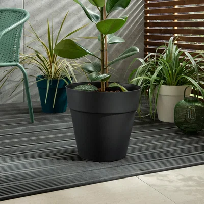 Dunelm Large Soho Planter 38cm Grey