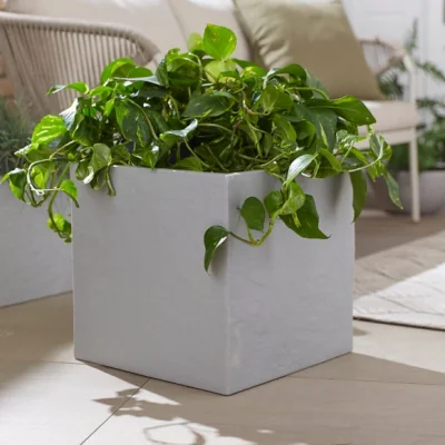 Dunelm Riven Square Plant Pot