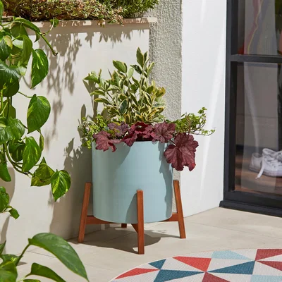 Dunelm Elements Plant Pot on a Stand Mineral