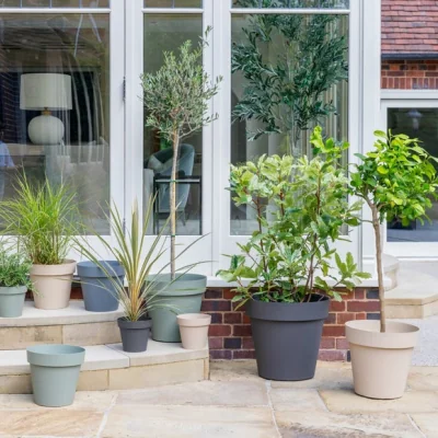 Dunelm Cleo Planter with Wheels
