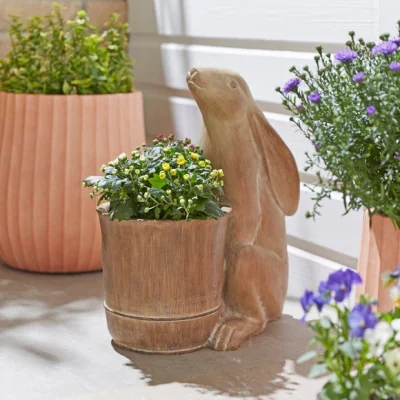 Dunelm Hare Plant Pot