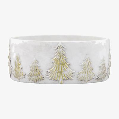 Dunelm Festive Tree Plant Pot Grey